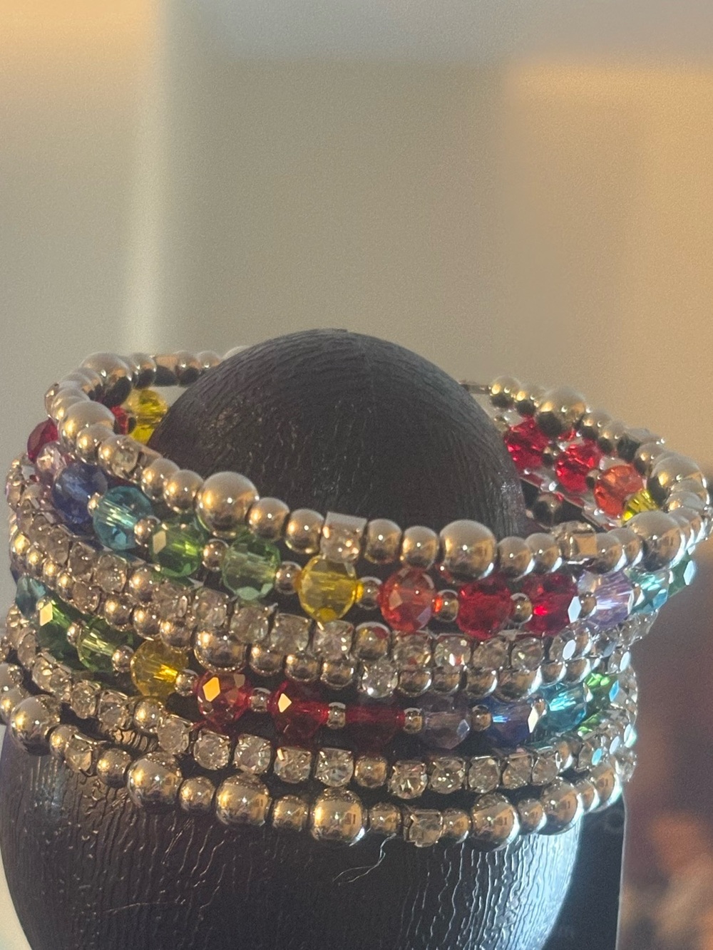 Multi-Color Beaded Wrap Bracelet - Women Jewelry